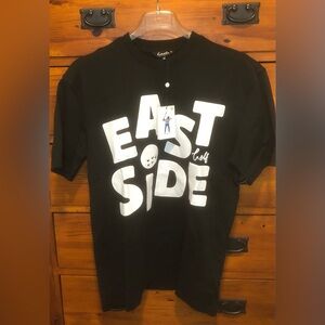 Eastside Golf Short Sleeve T-Shirt Black “From The Heart” Logo Men’s Size M